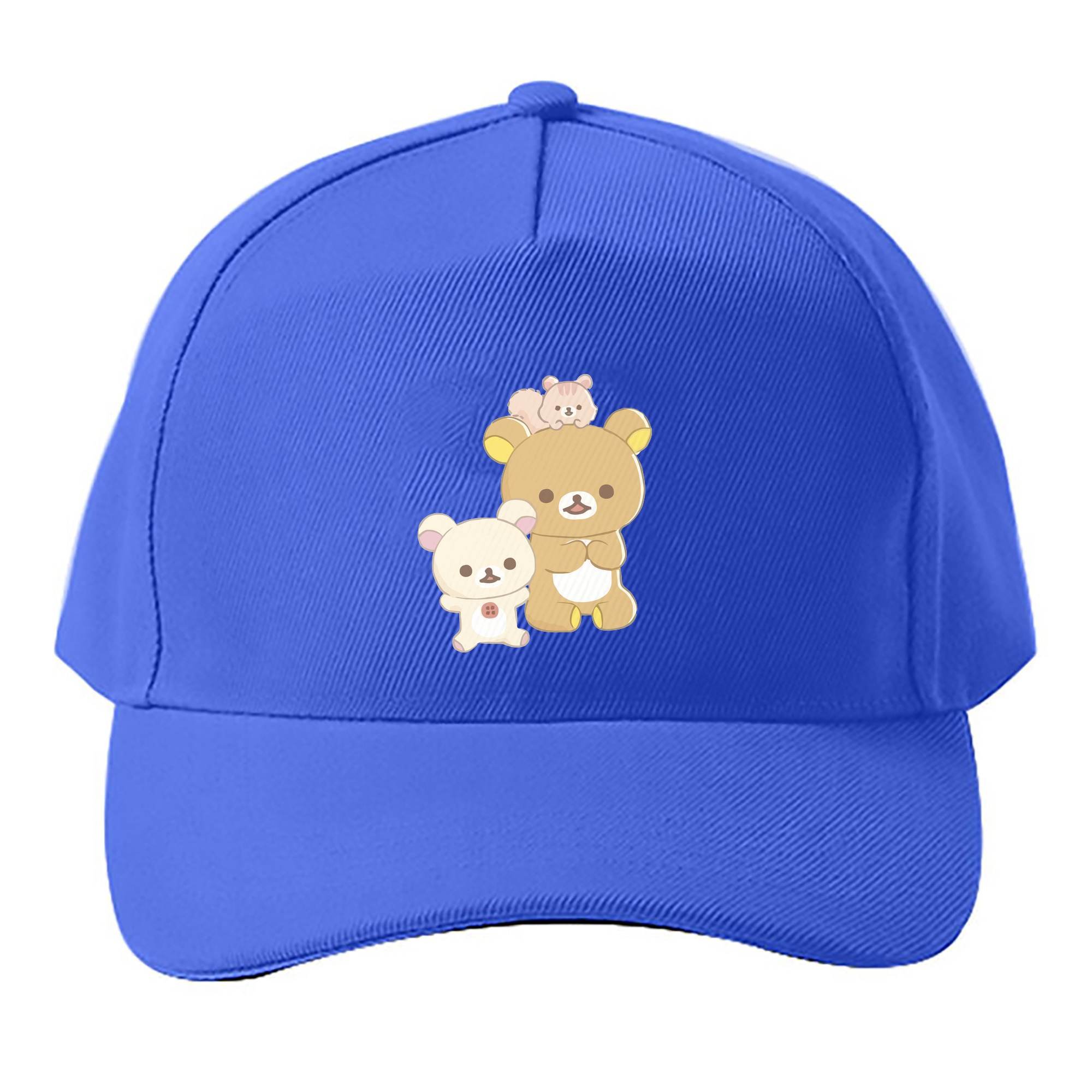 （画像用） リラックマ リラックマ キイロイトリ Rilakkuma Korilakkuma Kiiroitori ベースボールキャップ 綿100％ 男女兼用 帽子 スポーツ